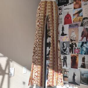 Bohemian Floral Print Flares